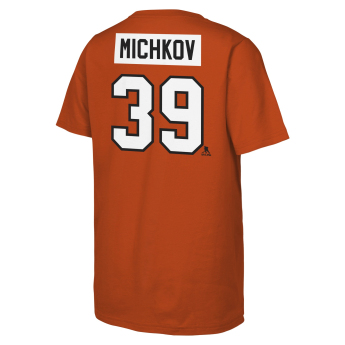 Philadelphia Flyers tricou de copii Matvei Michkov #39 NHL Flat Name & Number Short Sleeve Cotton