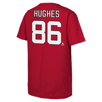 New Jersey Devils tricou de copii NHL Flat Name & Number Short Sleeve Cotton
