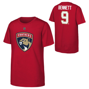 Florida Panthers tricou de copii NHL Flat Name & Number Short Sleeve Cotton