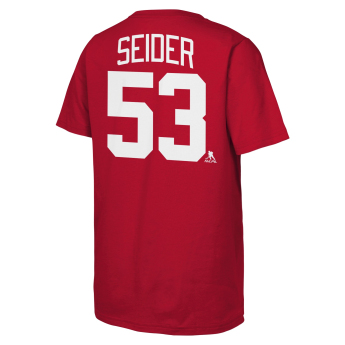 Detroit Red Wings tricou de copii NHL Flat Name & Number Short Sleeve Cotton