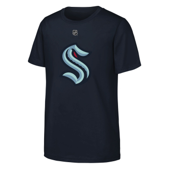 Seattle Kraken tricou de copii Matty Beniers #10 NHL Flat Name & Number Short Sleeve Cotton