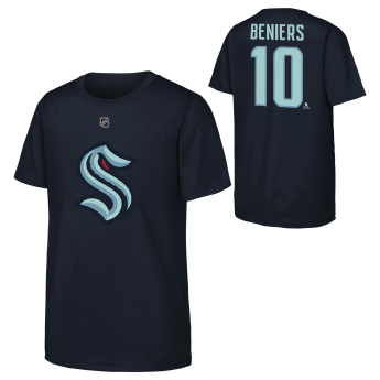 Seattle Kraken tricou de copii NHL Flat Name & Number Short Sleeve Cotton