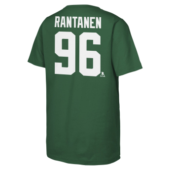 Dallas Stars tricou de copii Mikko Rantanen #96 NHL Flat Name & Number Short Sleeve Cotton