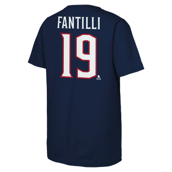 Columbus Blue Jackets tricou de copii NHL Flat Name & Number Short Sleeve Cotton