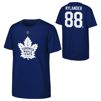 Toronto Maple Leafs tricou de copii NHL Flat Name & Number Short Sleeve Cotton