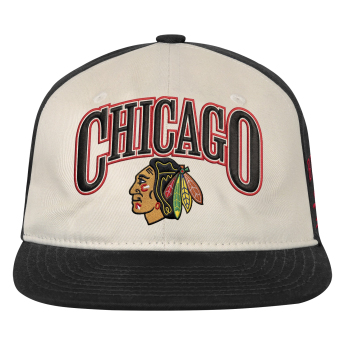 Chicago Blackhawks șapcă de baseball pentru copii NHL Flatbrim Arch Deadstock Snapback
