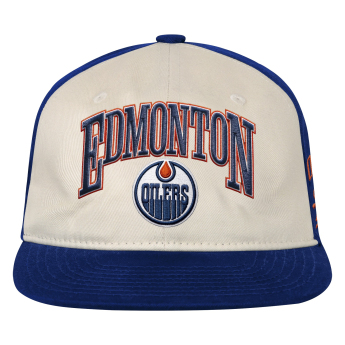 Edmonton Oilers șapcă de baseball pentru copii NHL Flatbrim Arch Deadstock Snapback