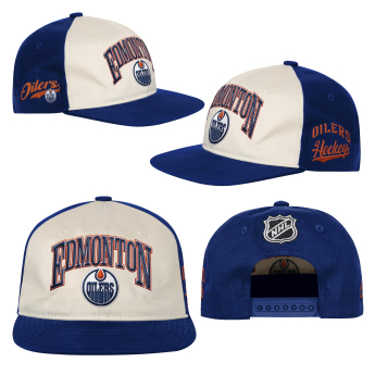 Edmonton Oilers șapcă de baseball pentru copii NHL Flatbrim Arch Deadstock Snapback