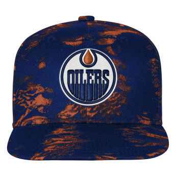Edmonton Oilers șapcă de baseball pentru copii NHL Dynamics Flat Brim Snapback