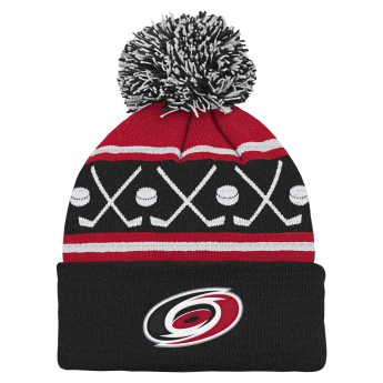 Carolina Hurricanes căciula de iarnă pentru copii NHL Face-Off Cuff Pom