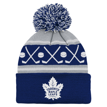 Toronto Maple Leafs căciula de iarnă pentru copii NHL Face-Off Cuff Pom