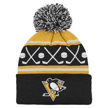 Pittsburgh Penguins căciula de iarnă pentru copii NHL Face-Off Cuff Pom
