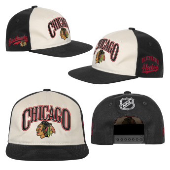 Chicago Blackhawks șapcă de baseball pentru copii NHL Flatbrim Arch Deadstock Snapback