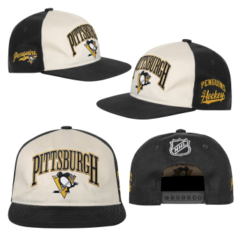 Pittsburgh Penguins șapcă de baseball pentru copii NHL Flatbrim Arch Deadstock Snapback