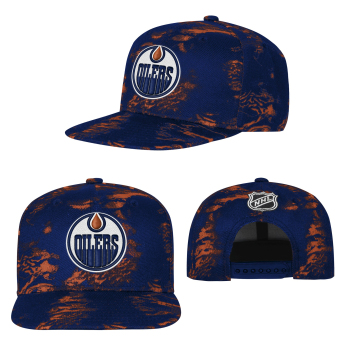 Edmonton Oilers șapcă de baseball pentru copii NHL Dynamics Flat Brim Snapback