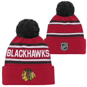 Chicago Blackhawks căciula de iarnă pentru copii NHL 3rd Jersey Jacquard Cuff Pom