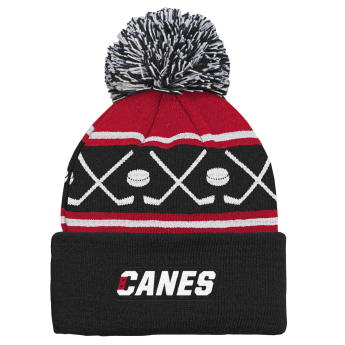 Carolina Hurricanes căciula de iarnă pentru copii NHL Face-Off Cuff Pom