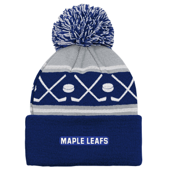 Toronto Maple Leafs căciula de iarnă pentru copii NHL Face-Off Cuff Pom