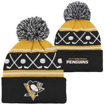 Pittsburgh Penguins căciula de iarnă pentru copii NHL Face-Off Cuff Pom