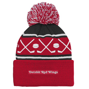 Detroit Red Wings căciula de iarnă pentru copii NHL Face-Off Cuff Pom