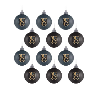 Vegas Golden Knights decorațiuni de Crăciun NHL 12 Pack Ball Ornament Set