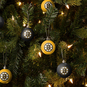Boston Bruins decorațiuni de Crăciun NHL 12 Pack Ball Ornament Set