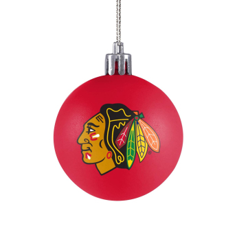 Vánoční ozdoby Chicago Blackhawks NHL FOCO 12 Pack Ball Ornament Set