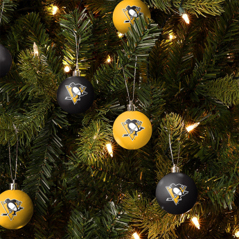 Pittsburgh Penguins decorațiuni de Crăciun NHL 12 Pack Ball Ornament Set