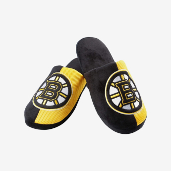Boston Bruins papuci de bărbați Logo Staycation Slipper