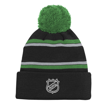 Dallas Stars căciula de iarnă pentru copii NHL 3Rd Jersey Jacquard Cuff Pom