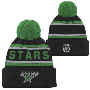 Dallas Stars căciula de iarnă pentru copii NHL 3Rd Jersey Jacquard Cuff Pom