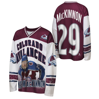 Colorado Avalanche tricou de copii Nathan MacKinnon #29 NHL Player Polyester Top
