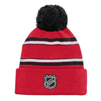 Chicago Blackhawks căciula de iarnă pentru copii 3Rd Jersey Jacquard Cuff Pom