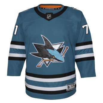 San Jose Sharks tricoul de copii Macklin Celebrini #71 NHL Premier Home/Team