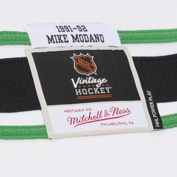 Minnesota North Stars tricou de hochei NHL Mike Modano #9 1991 Power Play White Jersey