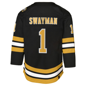 Boston Bruins tricou de hochei pentru copii Jeremy Swayman #1 NHL Premier Home/Team
