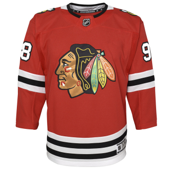 Chicago Blackhawks tricou de hochei pentru copii Connor Bedard #98 NHL Premier Home/Team