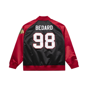 Chicago Blackhawks geacă de bărbați NHL Connor Bedard #98 Player Lightweight Satin Jacket