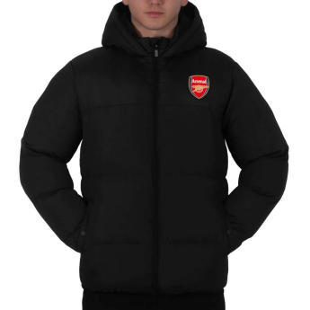 FC Arsenal geacă de iarnă pentru bărbați Quilted black
