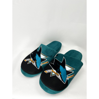 San Jose Sharks papuci de bărbați Team Logo Staycation Slipper