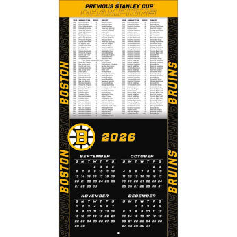 Boston Bruins calendar NHL 2027 Wall