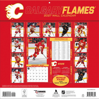 Calgary Flames calendar NHL 2027 Wall