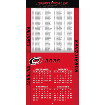 Carolina Hurricanes calendar NHL 2027 Wall