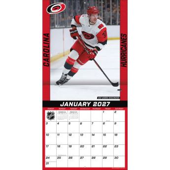 Carolina Hurricanes calendar NHL 2027 Wall