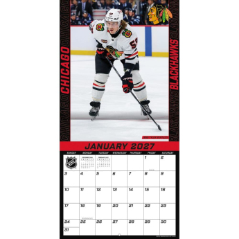 Chicago Blackhawks calendar NHL 2027 Wall