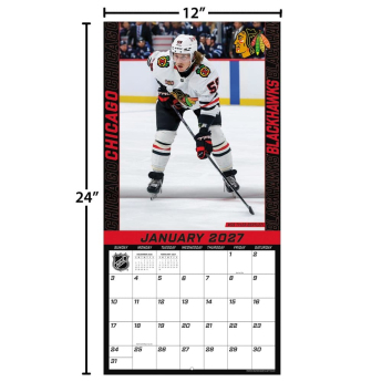 Chicago Blackhawks calendar NHL 2027 Wall