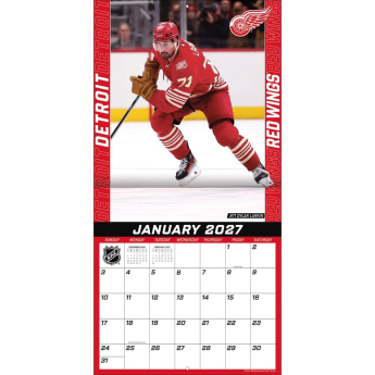 Detroit Red Wings calendar NHL 2027 Wall