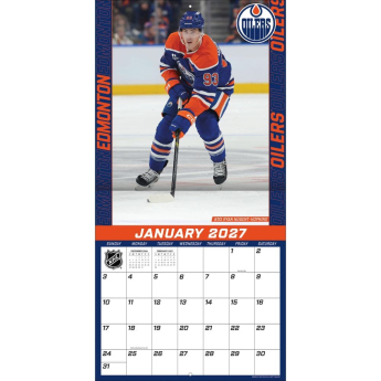 Edmonton Oilers calendar NHL 2027 Wall