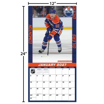 Edmonton Oilers calendar NHL 2027 Wall