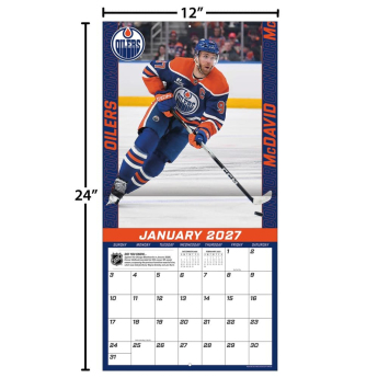 Edmonton Oilers calendar NHL #97 Connor McDavid 2027 Wall
